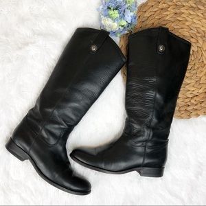 Frye Melissa Button Leather Tall Riding Boots 7.5